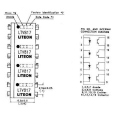 OPTO PC 847 (4 x PC 817) =LTV 847