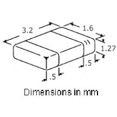 R SMD 1206 1% 2M2 0,25W