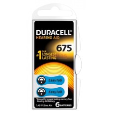 Baterija za slušni aparat Duracell DA675 6 kom