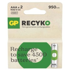 Baterija NI-MH GP ReCyko+ Ready2use AAA 0.95 Ah 2 kom