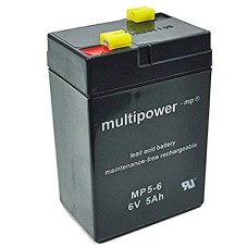 Baterija akumulatorska MULTIPOWER MP5-6 6V 5Ah F4.8 70x48x102 mm