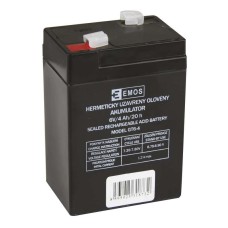 Baterija akumulatorska EMOS B9641 6V 4Ah F4.8 70x47x102 mm Baterija akumulatorska EMOS B9641 6V 4Ah F4.8 70x47x102 mm