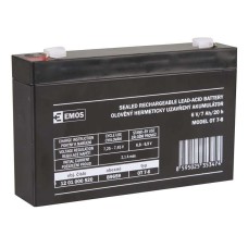 Baterija akumulatorska EMOS B9659 6V 7Ah F4.8 151x34x94 mm Baterija akumulatorska EMOS B9659 6V 7Ah F4.8 151x34x94 mm