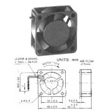 Ventilator 5V 40x10 mm, Sunon EE40100S21000U999