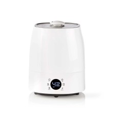 Ovlaživač NEDIS HUMI120CWT, 110 W, s hladnom i toplom maglom, 5,5 l, higrometar, mjerač vremena, prikladno za prostor do 50 m2, sivo bijela Ovlaživač NEDIS HUMI120CWT, 110 W, s hladnom i toplom maglom, 5,5 l, higrometar, mjerač vremena, prikladno za prostor do 50 m2, sivo bijela