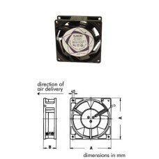 Ventilator 220V 80x25 mm, Sunon SF23080AT2082HSL