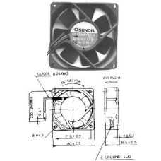 Ventilator 220V 80x38 mm, Sunon SF23080A2083HSL