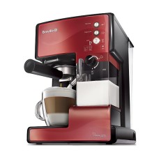 Aparat za kavu BREVILLE VCF046X Prima Latte, espresso, 15 bara, crveni