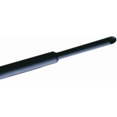 Bužir termo, 6.4mm, crni, 2:1, 1 metar