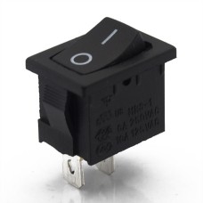 Prekidač VAGA DS850, 0-I crni, 21x15 mm