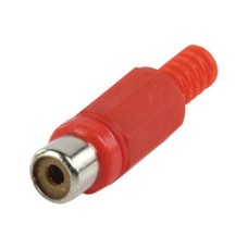 Konektor RCA (Ž) za kabel, crveni