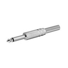 Konektor 6.35mm TS (M) za kabel, metalni