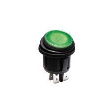 Prekidač VAGA OKRUGLI ZELENI 16A 12V DC 23mm Prekidač VAGA OKRUGLI ZELENI 16A 12V DC 23mm