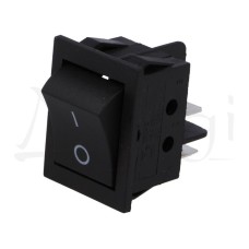 Prekidač VAGA DUPLI CRNI 31*24 mm