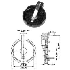 Kućište za dugmastu bateriju 20 mm RoHS