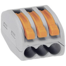 Stezaljka tropolna s polugom, 0.08-2.5 mm, WAGO 222-413