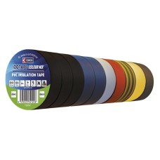 Izolir traka EMOS, set od 10 komada u raznim bojama, 19mm x 20m