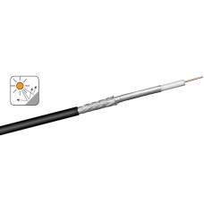 kabel koaks RG 6/U 75R crni, za vanjsku uporabu, CCS , 1 metar