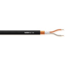 Kabel TASKER C114, mikrofonski, 2x0.25, crni