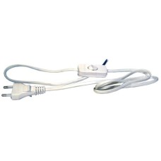 Kabel mrežni 2x0.75 EMOS, s prekidačem i utikačem, bijeli