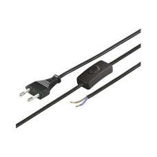 Kabel mrežni 2x0.75 GOOBAY, s prekidačem i utikačem, crni