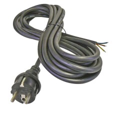 Kabel mrežni 3x2.5 EMOS, s utikačem, gumeni, 5m, crni