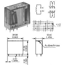 Relej 220VAC, 8A 2xpreklopni FINDER F4052 Relej 220VAC, 8A 2xpreklopni FINDER F4052