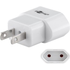 Putni adapter SAD utikač-EURO utičnica, bijeli, GOOBAY 45345