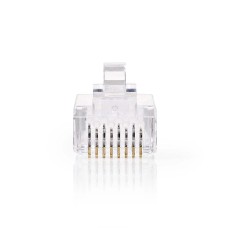 Konektor tel.M. 8-8 polni, RJ45, CAT 6, 10 komada, Nedis