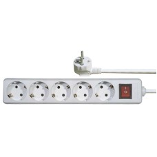 Kabel produžni EMOS, 5 mjesta, 1mm2, s prekidačem, 2m