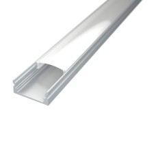 Kanal za LED traku, sa difuznim poklopcem, bijeli SET, SU2-W-1M-SET Kanal za LED traku, sa difuznim poklopcem, bijeli SET, SU2-W-1M-SET