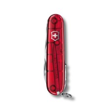 VICTORINOX NOŽ HUNTSMAN 1.3713.T , crveni transparentni