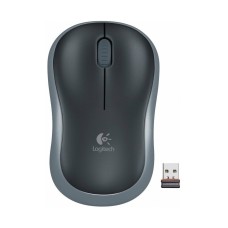 Miš LOGITECH M185, optički, bežični, 1000 DPI, USB A, sivi