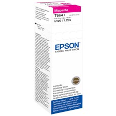 Tinta EPSON T6643, magenta, za EcoTank L110/L120/L121/L1300/L1455/L210/L220/L300/L3050/L3060/L3070/L310/L355/L365/L382/L386/L455/L486/L550/L565/L605/...