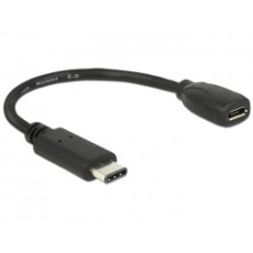 Kabel DELOCK, USB C (M) na USB micro B 2.0 (Ž) 15cm 65578