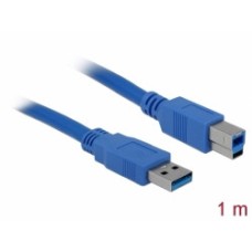 Kabel DELOCK, USB A 3.0 (M) na USB B 3.0 (M), 1m, plavi 82580