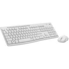 Tipkovnica + miš LOGITECH MK295 Silent, 920-009824, bežična, US layout, bijela