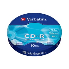 Medij CD-R VERBATIM 43725, 80min, 52x, spindle 10 komada