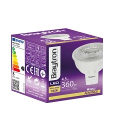 Žarulja LED Braytron 4,5W 3000K 360lm GU5.3 38D 12VDC IP20 BA25-30460