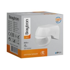 Senzor pokreta Braytron BY31-01030 800W 180° IP44 bijeli