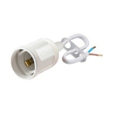 Grlo za žarulju D-3006MA E27 termoplastika sa žicom 190mm bijelo