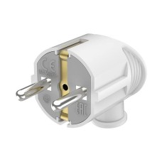 Utikač šuko kutni Braytron BY74-00003 16A 250V bijeli