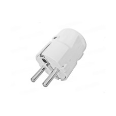 Utikač šuko standard 16A 250V bijeli