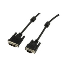 Kabel INLINE, DVI-I (M) na VGA (M), DVI-A 12+5, 3m