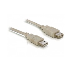 Kabel DELOCK, USB A 2.0 (M) na USB A 2.0 (Ž), produžni, 3m, sivi