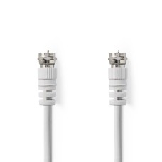 Kabel NEDIS, antenski F (M) na F (M), bijeli, 5m, polybag Kabel NEDIS, antenski F (M) na F (M), bijeli, 5m, polybag