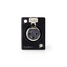 Konektor XLR 3-Pin (Ž) za šasiju NEDIS, polybag