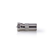 Adapter NEDIS, F konektor (M) na antenski IEC (M) ravni, blister Adapter NEDIS, F konektor (M) na antenski IEC (M) ravni, blister