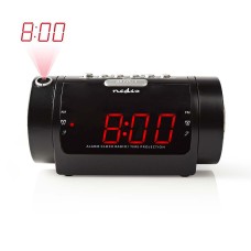 Radio budilica NEDIS, 0.9incha LED zaslon, projekcijski sat, crna Radio budilica NEDIS, 0.9incha LED zaslon, projekcijski sat, crna