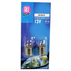 Žarulja auto 12V 5W, par, BA 15S Žarulja auto 12V 5W, par, BA 15S